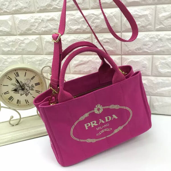 2016新色 Prada ★プラダコピーレアなCANAPA★PEONIAピンク 1BG439